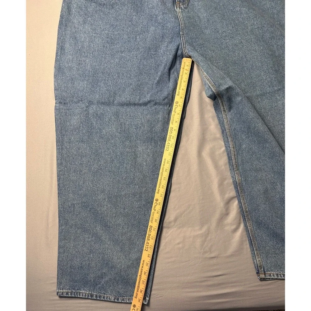 VTG h.i.d. jean Carpenter Jeans Mens 48 x 30 Light Wash Denim High Intensity NEW